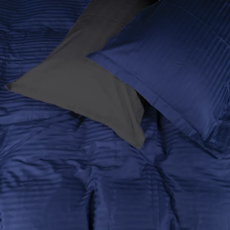 Комплект постельного белья Сатин JUNIOR Satin Stripe 30-0021 + 30-0017 Serikan - 2