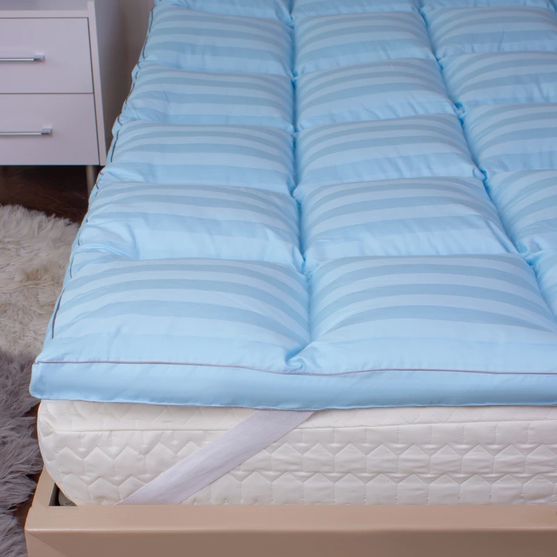 Перина-топпер №4004 "Valentino" (100% пух) высота до 5 см - 7