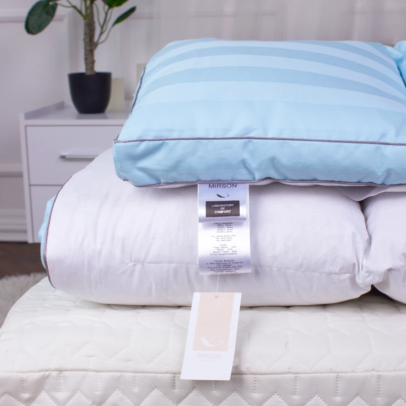 Перина-топпер №4004 "Valentino" (100% пух) высота до 5 см - 2