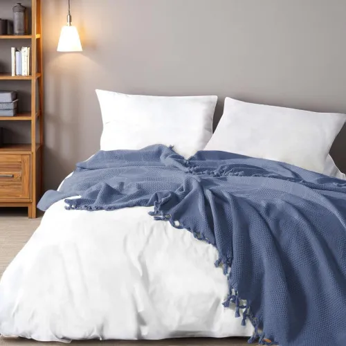 Покривало Т Nordic Pique navy blue