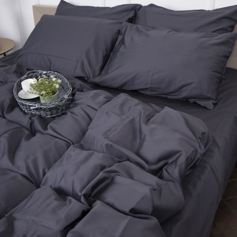 Наволочка Satin Premium 0240 Iron grey Black Friday - 1