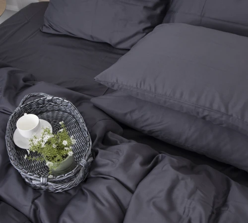 Наволочка Satin Premium 0240 Iron grey Black Friday