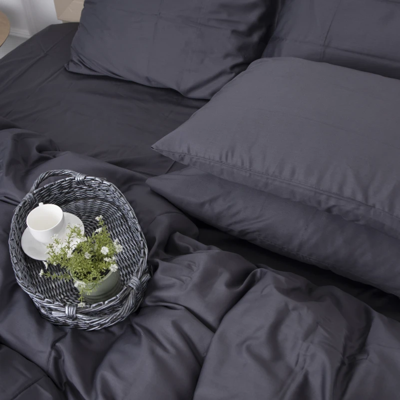 Наволочка Satin Premium 0240 Iron grey Black Friday