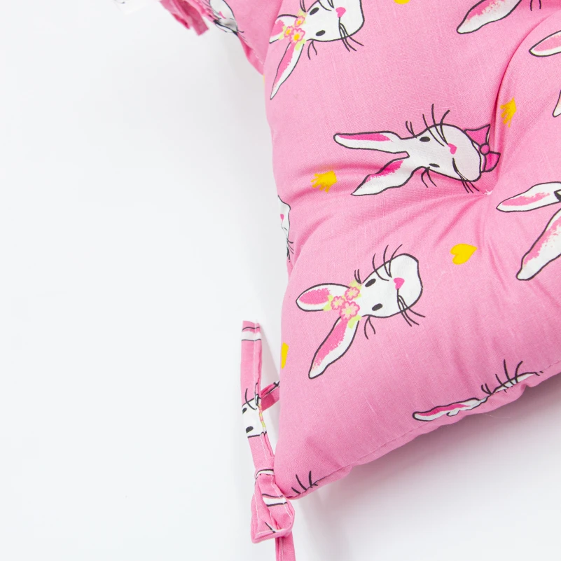 Подушка для стула Бязь Принт 17-0528 Bunnies pink - 5