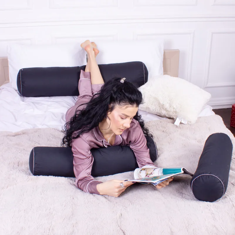 Подушка-валик №8385 Naturale Line 16-9000 Black Stone BamBoo - 6