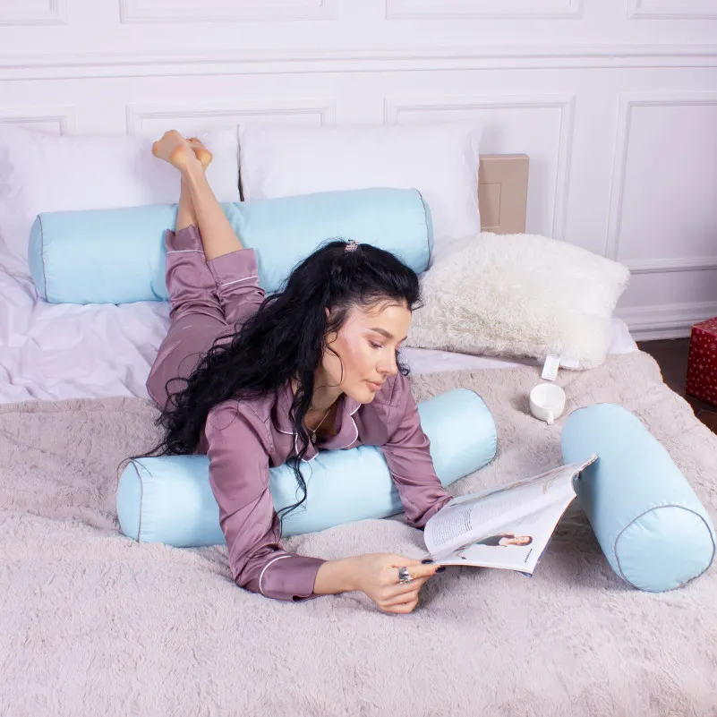 Подушка-валик №8340 Eco Line Blue Tencel - 5