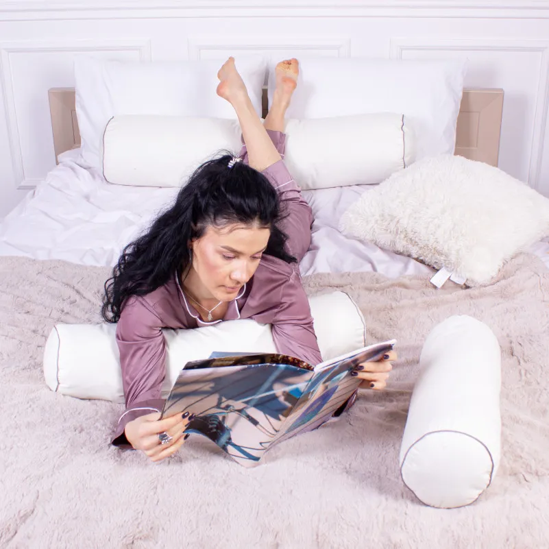 Подушка-валик №8343 Eco Line Creamy BamBoo - 9