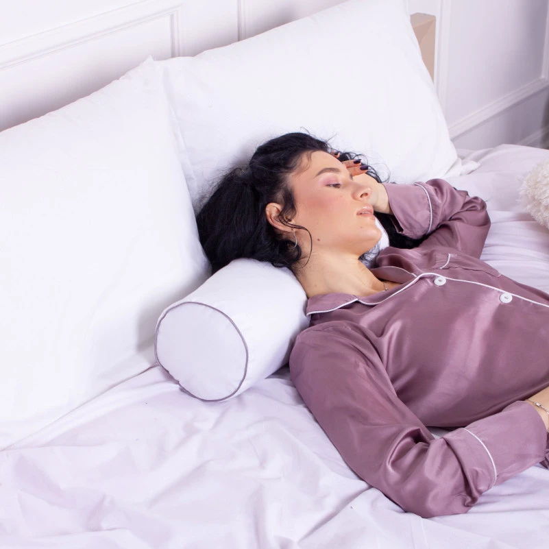 Подушка-валик №8105 Naturale Line 11-2107 White EcoSilk - 7