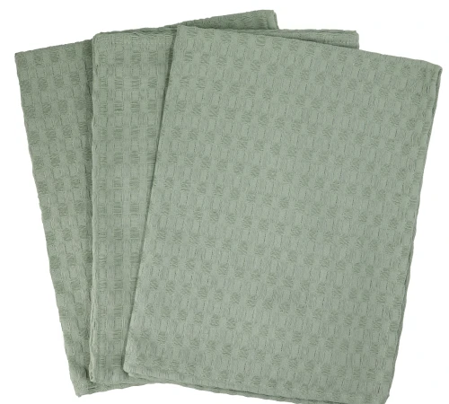 Набір рушників гобелен/вафля №800 Mint (3 шт)