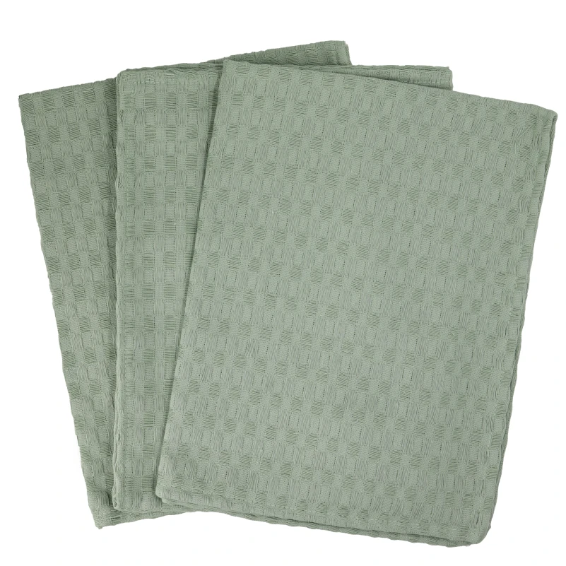 Набір рушників гобелен/вафля №800 Mint (3 шт)