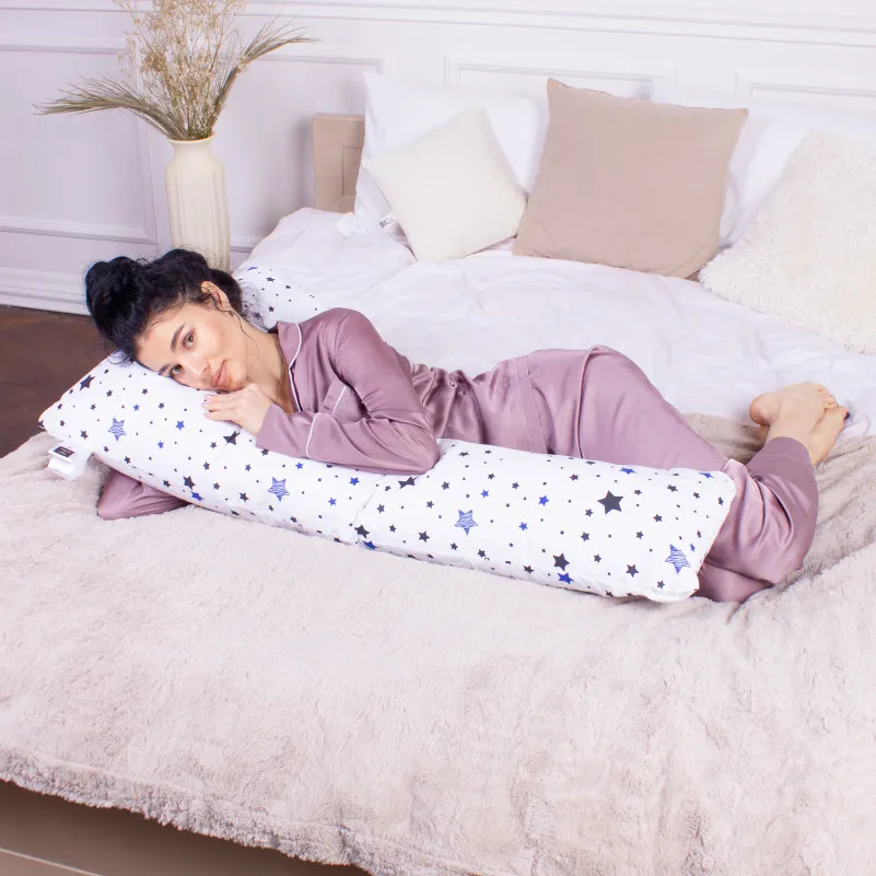 Подушка для беременных и отдыха Г-образная №8419 Color Line 19-0809 Luna Star EcoSilk бязь - 6