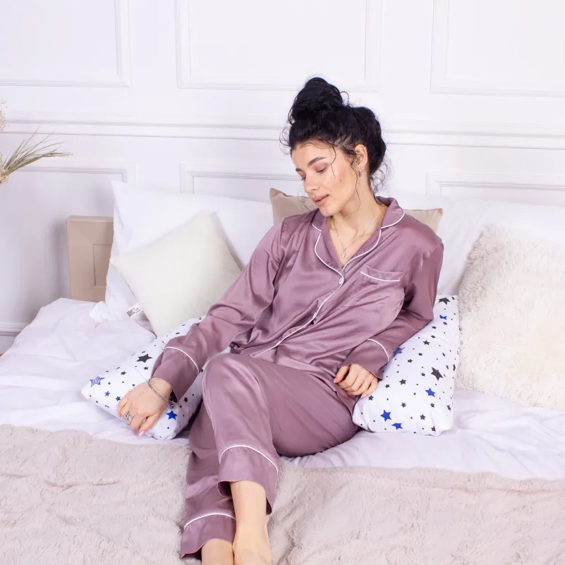 Подушка для беременных и отдыха Г-образная №8419 Color Line 19-0809 Luna Star EcoSilk бязь - 9