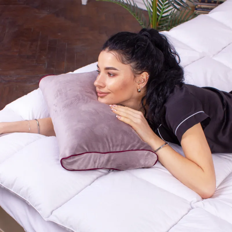 Подушка ортопедична (стружка Memory) №4165 28-0005 Ashen Velvet 49*32*10,5 см - 7