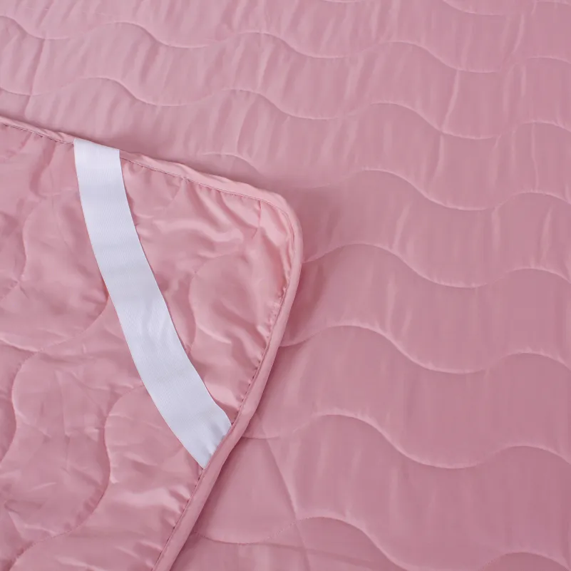 Наматрацник №1757 Eco Light Coral (EcoSilk) (звичайний з гумкою по кутах)  - 4