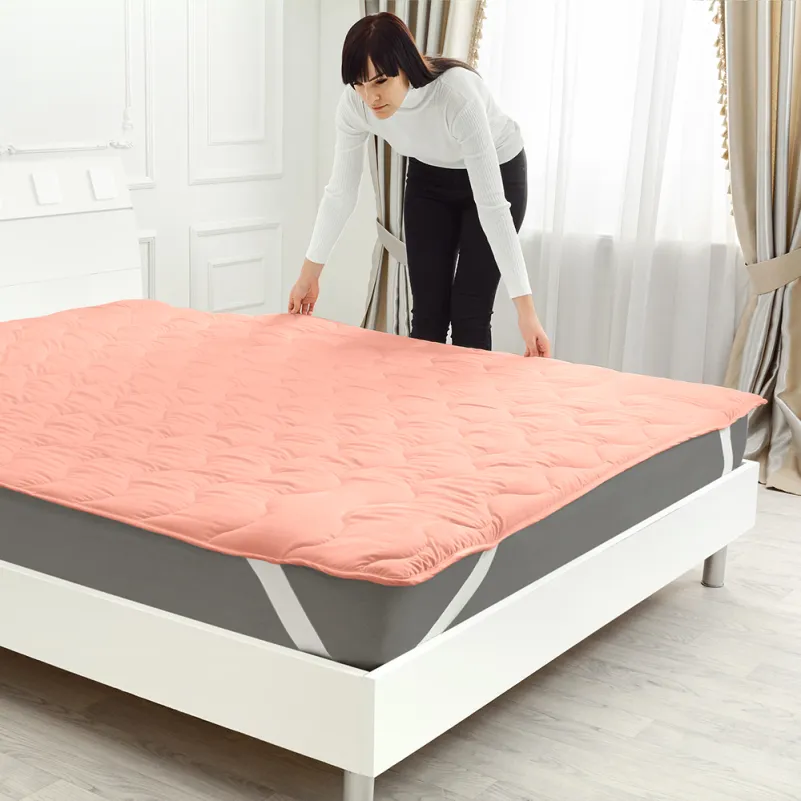 Наматрацник №1757 Eco Light Coral (EcoSilk) (звичайний з гумкою по кутах)  Фото - 7