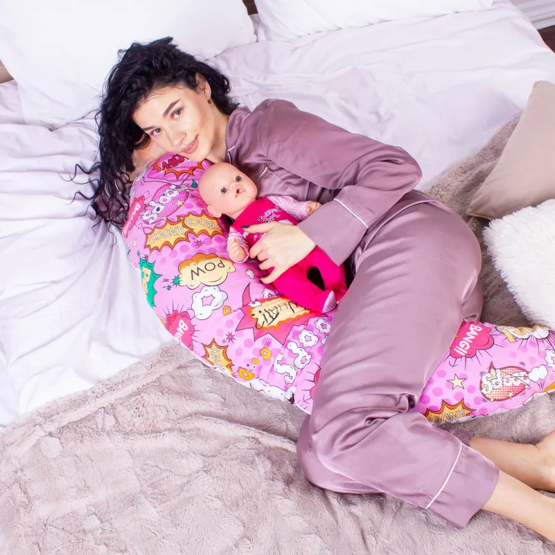 Для беременных и кормления №8652 Print Line 17-0512 Bombs pink 100% Memory - 6