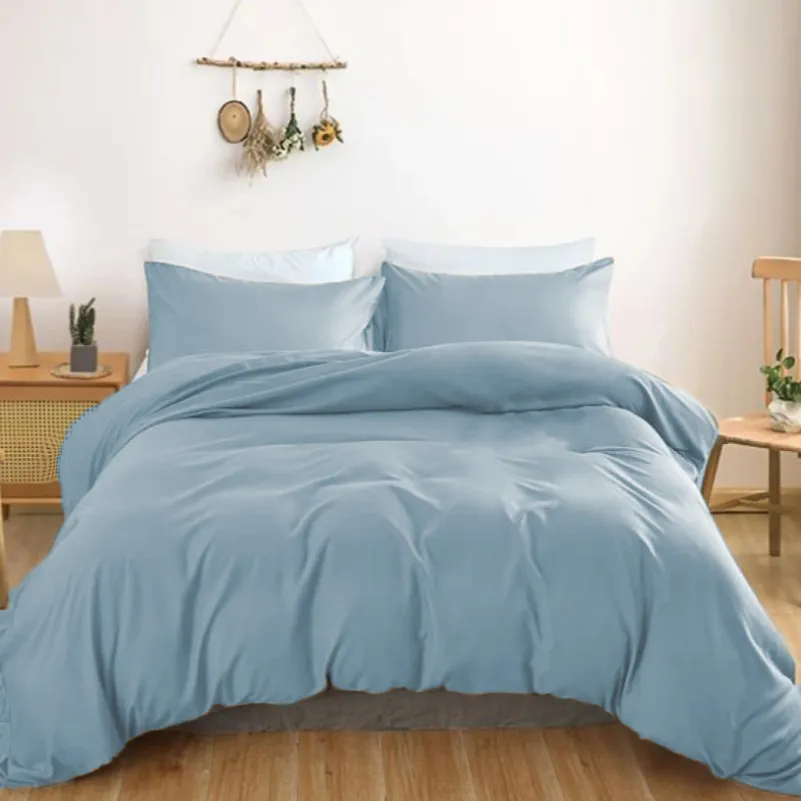 Комплект постельного белья Сатин JUNIOR Satin Light Pro 10-019 Gray-blue