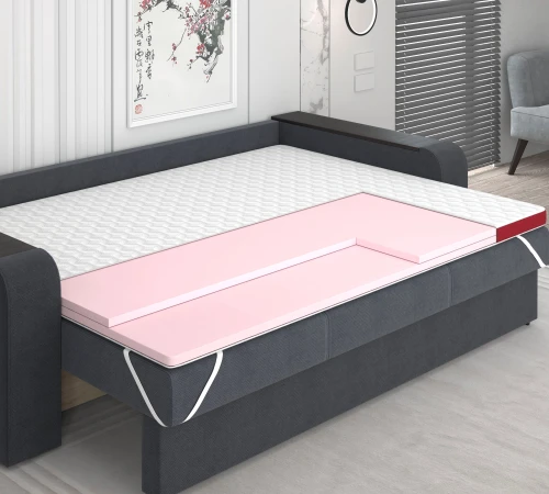 Матрас Топпер Ролл Ап (Roll Up) ML Flip Granat - 2