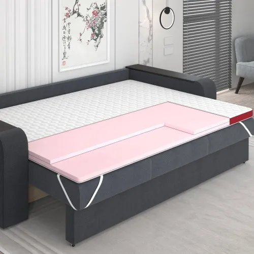 Матрас Топпер Ролл Ап (Roll Up) ML Flip Granat - 2