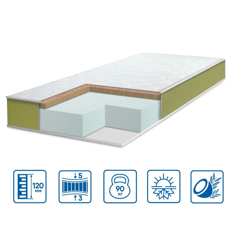 Матрас беспружинный ES Teenager Teen Cocos