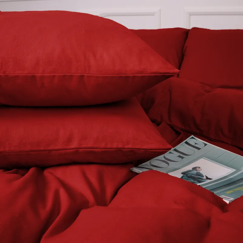 Комплект постельного белья JUNIOR Фланель 009 Red - 4