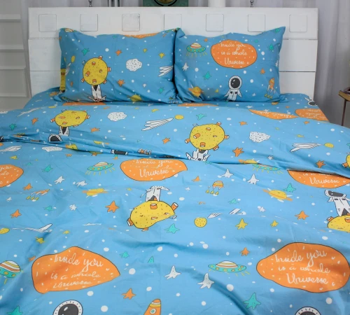 Простирадло MirSon Ranforce Elite 17-0426 Little astronaut