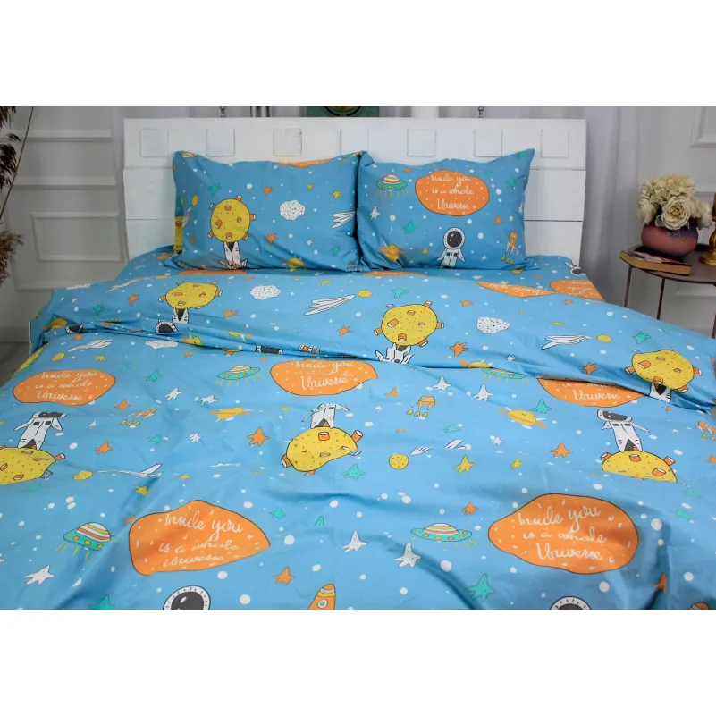 Простирадло MirSon Ranforce Elite 17-0426 Little astronaut