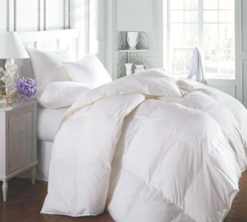 Одеяло пуховое кассетное Raffaello №050 серый пух Standart / 10% перо тик Premium (летнее) - 2