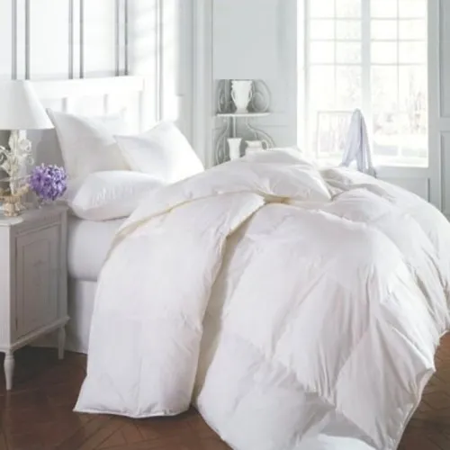 Ковдра пухова касетна Raffaello №050 90% сірий пух Standart / 10% перо тик Premium (літня) - 2