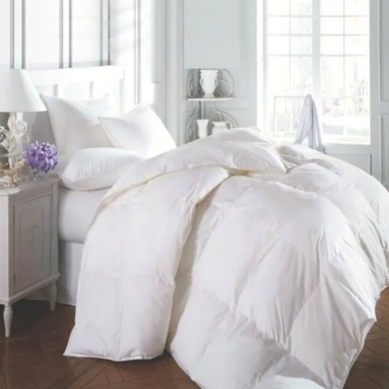 Одеяло пуховое кассетное Raffaello №050 серый пух Standart / 10% перо тик Premium (летнее) - 1