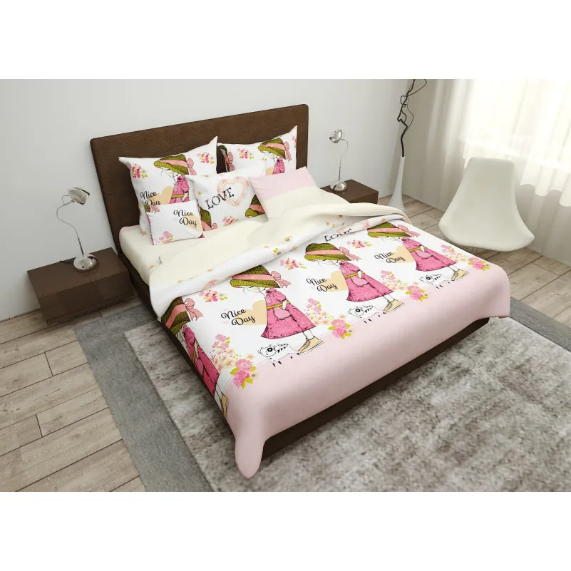 Простирадло Бязь 17-0254 Little Girl