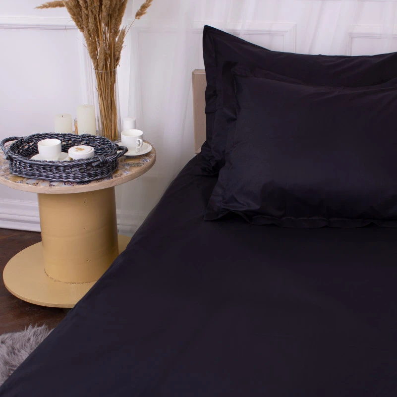 Комплект постільної білизни Poplin Line "099 Black" - 9