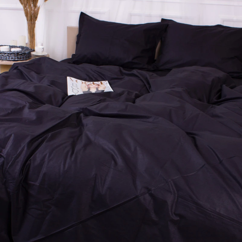 Комплект постільної білизни Poplin Line "099 Black" - 2