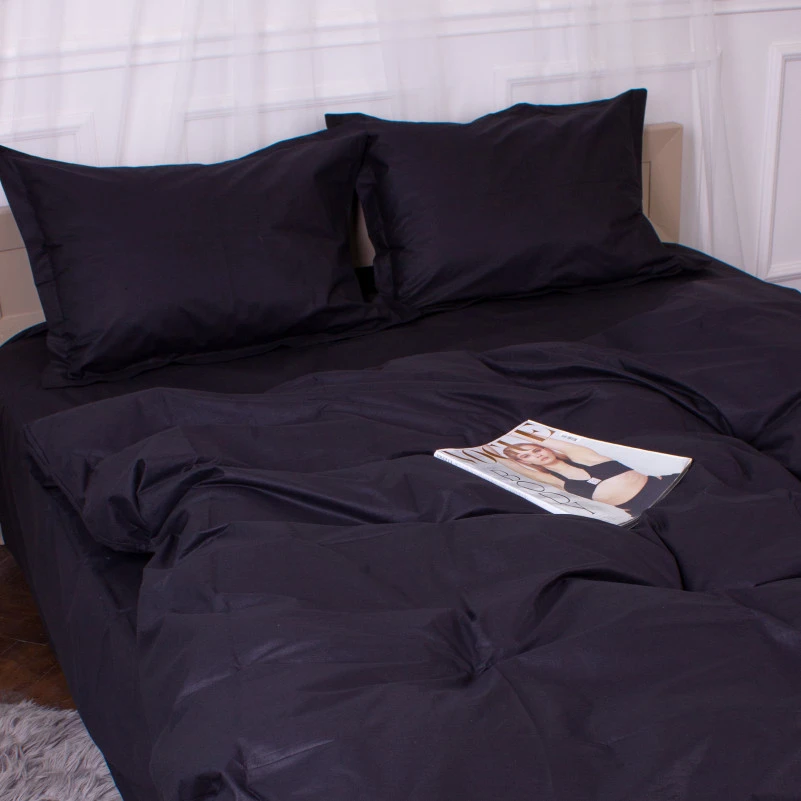 Комплект постільної білизни Poplin Line "099 Black" - 5