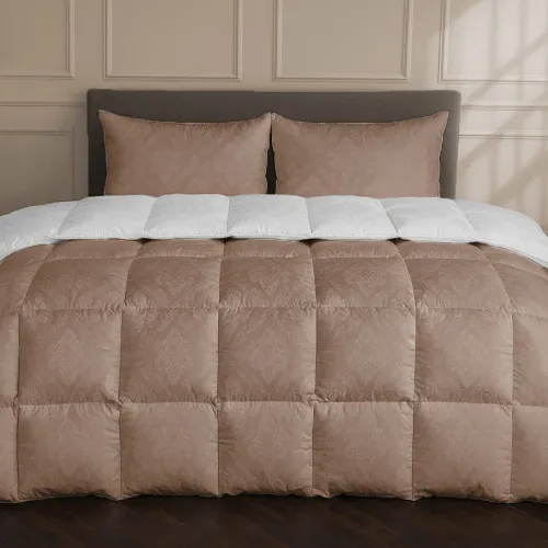 Одеяло пуховое 90% серый пух Standart / 10% перо №1508 Ferrero Gold 