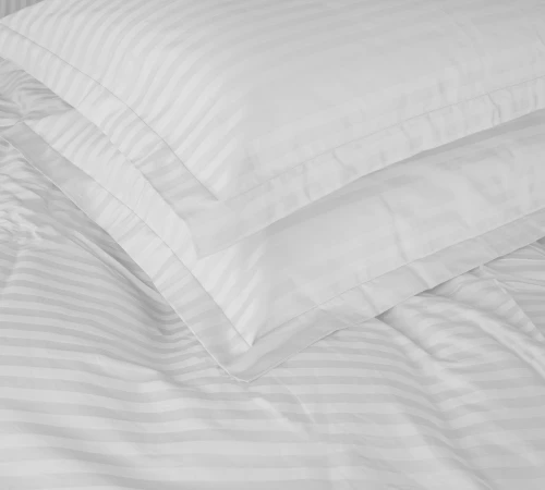 Наволочка Satin Stripe 30-0001 White Black Friday