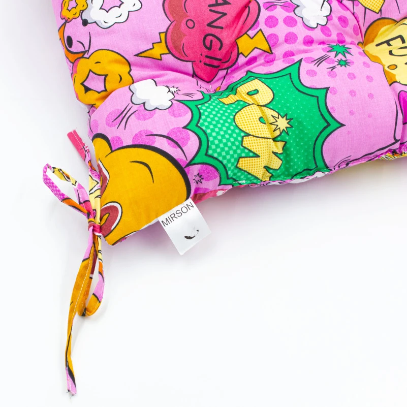 Подушка для стільця Бязь Принт 17-0512 Bombs pink - 4