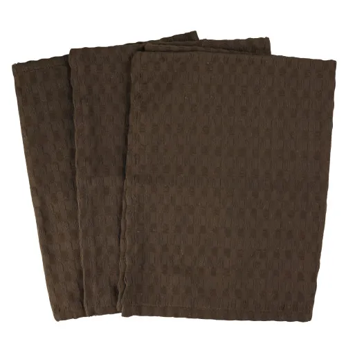 Набір рушників гобелен/вафля №801 Coffee (3 шт)