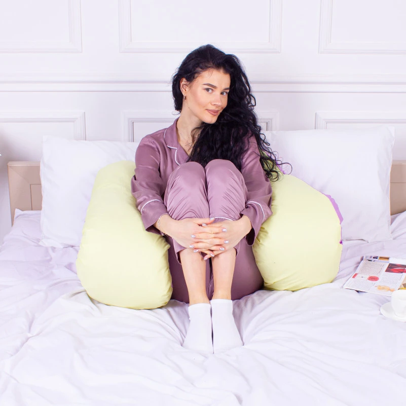 Подушка для беременных и отдыха U-образная № 8003 Naturale Line "Batista" EcoSilk бязь - 8