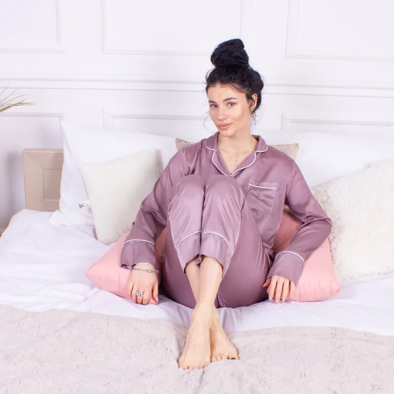 Подушка для беременных и отдыха Г-образная №8420 14-1312 Domiano EcoSilk Ranforce Elite - 8