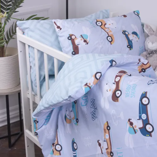 Наволочка детская Бязь Kids Time 18-0008 Bunny Races