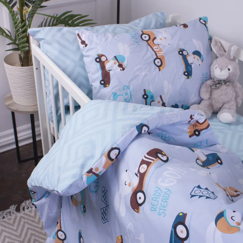 Наволочка детская Бязь Kids Time 18-0008 Bunny Races - 3