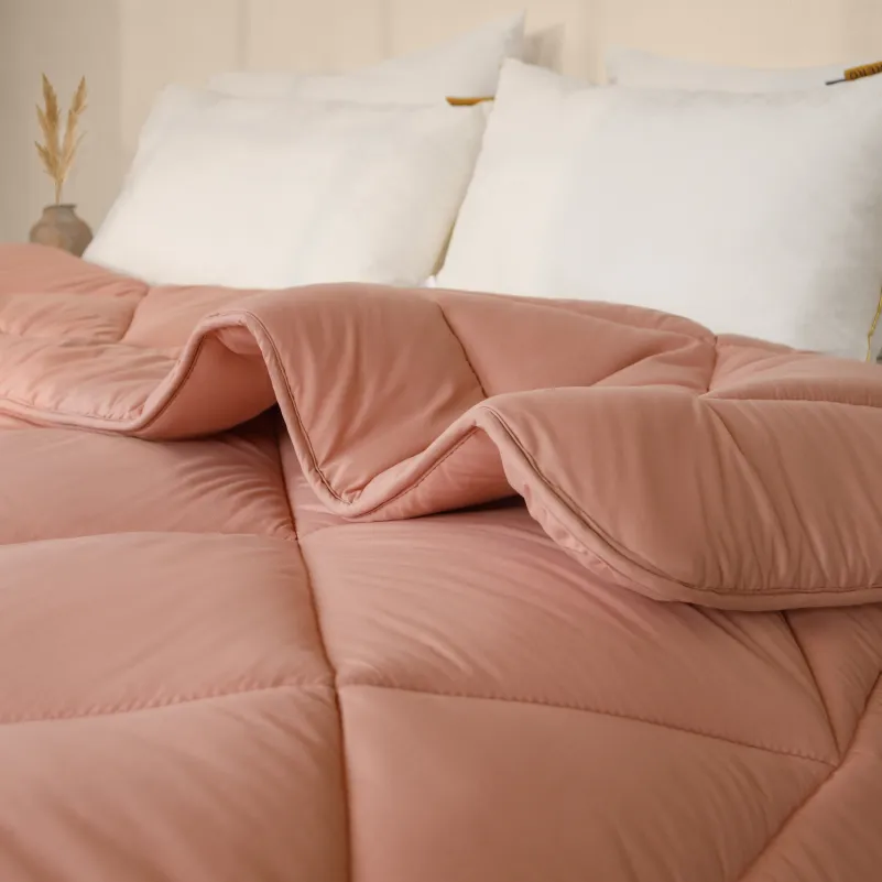 Одеяло шерстяное Eco Light Coral №1737 шерсть микросатин (супер теплое) - 7