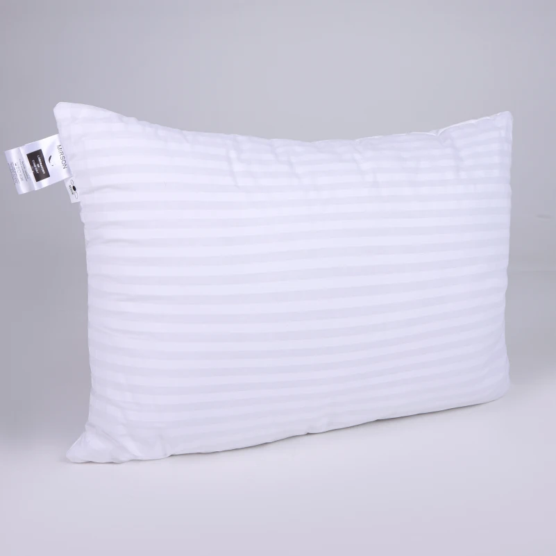 Подушка №0126 Сolor Fun Line 17-0605 Stripe White Silk (средняя) - 1