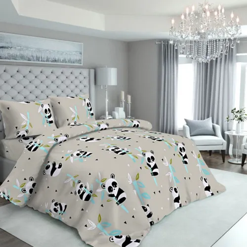 Простынь Бязь 17-0504 Panda is gray