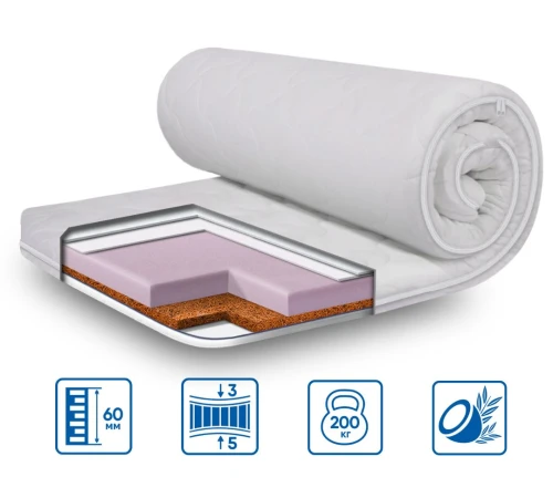 Матрас Топпер Ролл Ап (Roll Up) ES Standart Cocos