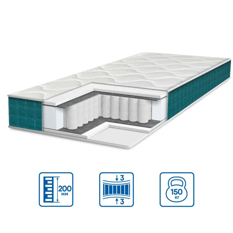 Матрац пружинний "незалежні блоки" ES Fresh Spring