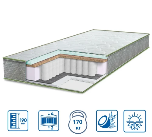 Матрац пружинний "незалежні блоки" ES Pulson 2 в 1