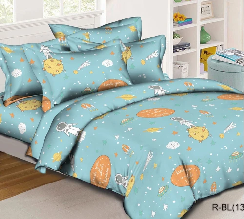 Підковдра Бязь 17-0426 Little astronaut