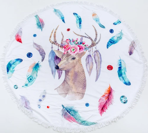 Пляжное полотенце №5050 Summer Time Fallow-deer